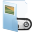 Blue Folder Pictures Icon 32x32 png